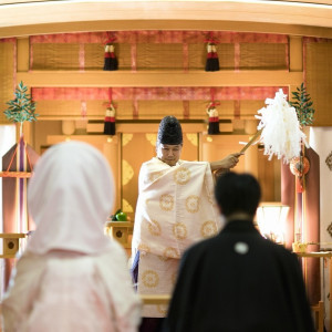 厳かに執り行われる神前式|ホテル日航姫路の写真(3255206)