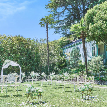 1年中緑の豊かな100坪のガーデン