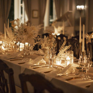 ナイトならではのロマンチックな演出|アーカンジェル迎賓館（仙台）/テイクアンドギヴ・ニーズウェディングの写真(54739372)