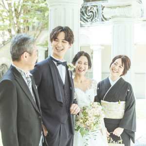 ゲストからの祝福をたくさん受けて|北山ル・アンジェ教会の写真(55435622)