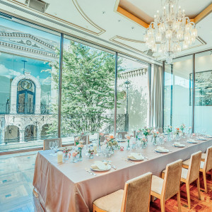 バリアフリー対応や雨天時でも雨に濡れることなく敷地内への移動ができ、年配ゲストも安心|北山ル・アンジェ教会の写真(55435549)