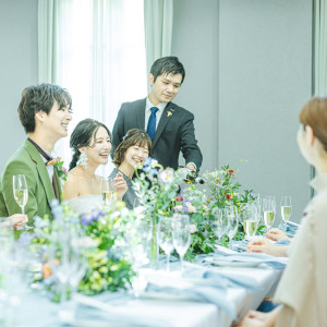 ご家族での会食～披露宴まで幅広くご相談可◎|北山ル・アンジェ教会の写真(55435935)