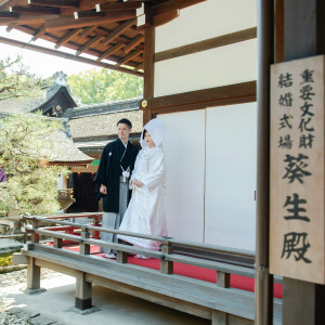 神前式場は冷暖房完備のため季節問わず快適|北山ル・アンジェ教会の写真(55435786)