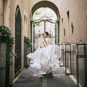 花嫁に人気の撮影スポットのひとつ|北山ル・アンジェ教会の写真(24227715)