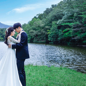 宝ヶ池公園で前撮りや挙式も行うことができ、自由度の高さは抜群です|アイネスヴィラノッツェ宝ヶ池（クラウディアホールディングスグループ）の写真(56682668)