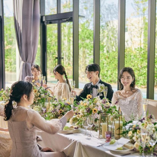 1軒目の会場見学でチャペル装飾プレゼント