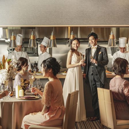 リアルタイムで提供される熱々の料理|ウエディングパルコ アルジェントの写真(16523957)