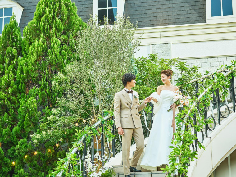 敷地内にドレスショップも併設だから安心！