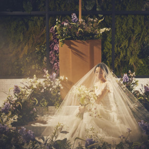 空間と調和する、花嫁の美しい佇まい|ザ・ロイヤルダイナスティ大宮（THE ROYAL DYNASTY OMIYA）の写真(56656471)