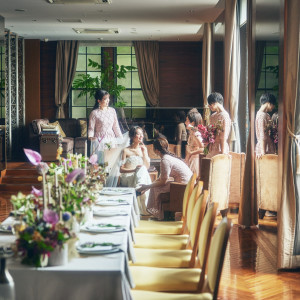 貸切だからお出迎えスタイルで二人もゲストと一緒に楽しめる|ザ・ロイヤルダイナスティ大宮(THE ROYAL DYNASTY OMIYA)の写真(55426605)