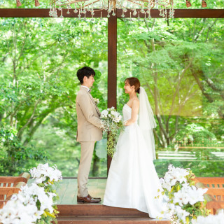 130万優待◇婚礼コース5品無料試食＆森のチャペルで感動挙式