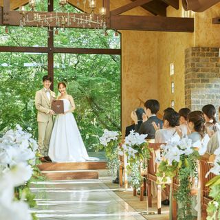 【最大130万優待】自然溢れるチャペル体験＆5品コース無料試食