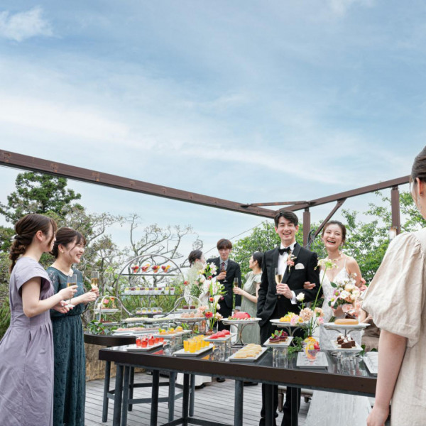 テラスで皆さんと楽しむお時間を◎