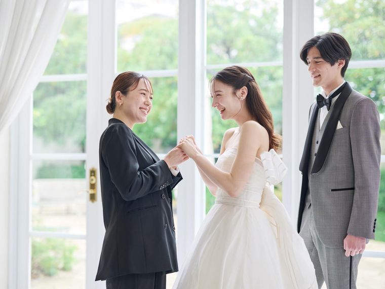 貸切だから、会場スタッフ全員がおふたりの一日をお手伝い