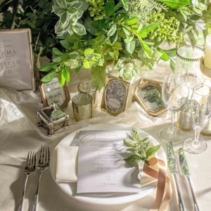 グリーンを使いナチュラルコーディネート|ノートルダム宇部/FIVESTAR WEDDINGの写真(11888338)