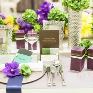 クロス、ナフキン、ペーパーアイテムにいたるまでトータルにコーディネート|ノートルダム宇部/FIVESTAR WEDDINGの写真(481027)