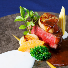 【当館人気No1★国産牛を堪能】シェフ厳選のコース料理試食♪