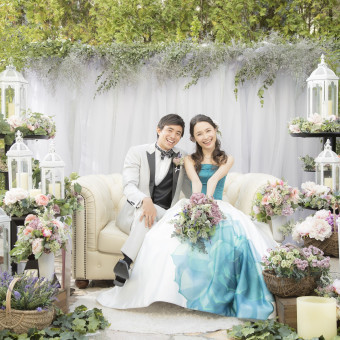 少人数の結婚式はお時間もゆっくり。いろいろなポイントで写真が残せる