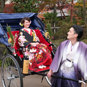 人力車はここならでは|小さなウエディングおゝ乃（旧The Garden Terrace おゝ乃）の写真(1095751)