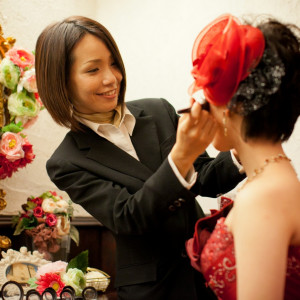 当日はプロのヘアメイクスタイリストが担当☆|コルティーレ茅ヶ崎の写真(352124)