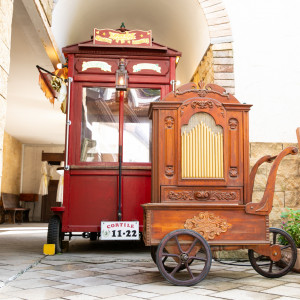 挙式までのお時間は中庭のワゴンからチュロスやポップコーン、ジェラートをお出しします♪|コルティーレ茅ヶ崎の写真(53691520)