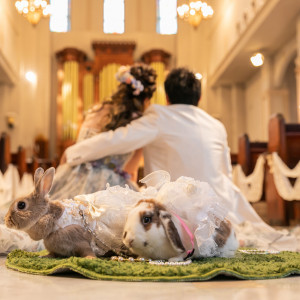 お二人の大切なペットとご一緒に挙式が可能でございます♪|コルティーレ茅ヶ崎の写真(54378857)