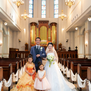 大聖堂にて、お子様とご一緒の撮影も可愛らしく大切なご家族との思い出を作れます✧|コルティーレ茅ヶ崎の写真(55244873)