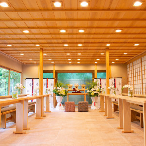 挙式会場 神殿|うかい鳥山の写真(49068480)