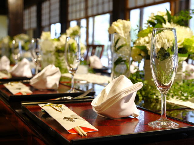 うかい鳥山の婚礼料理が事前に食べられるのは試食付きフェアだけ