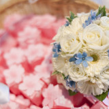 生花のフラワーシャワーとトス用ミニブーケ!次の花嫁は誰でしょう??