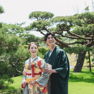 「和」を感じるスポットも沢山！当日と異なるお衣装でウェルカムボードや映像に活用できる！