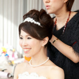 専属のヘアメイクスタッフが一日中花嫁の美をサポート