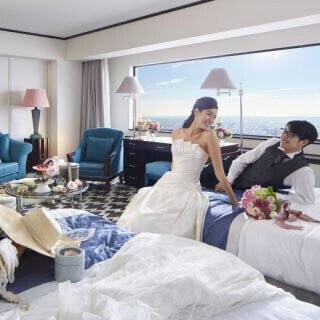 挙式当日のハネムーンルームのご宿泊をプレゼント！