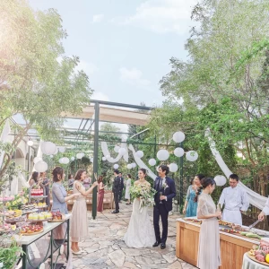 ガーデンパーティでは、BBQやデザートビュッフェを楽しむことができる。|THE ABBEY CHURCH（アビー・チャーチ）の写真(15100968)