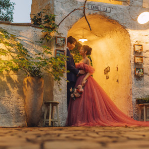 夜ならではのビターな空間|ENSOLEILLE（アンソレイエ）～VILLAGE WEDDING～の写真(54613736)