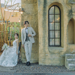 ロケーション撮影も心弾むような素敵なドレスと出会えるはず♡|ENSOLEILLE(アンソレイエ)~VILLAGE WEDDING~の写真(54616394)