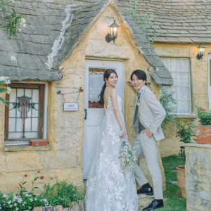 写真映えするスポットがたくさん！ 南仏の世界観で特別な1枚を♪|ENSOLEILLE（アンソレイエ）～VILLAGE WEDDING～の写真(54617743)