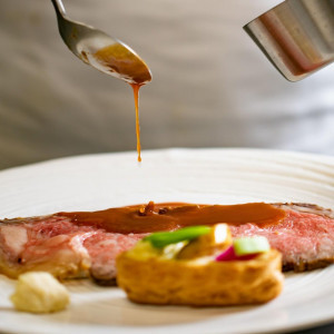 選び抜かれた素材を使ったソース＊こだわりの逸品でゲストを魅了しよう|ENSOLEILLE（アンソレイエ）～VILLAGE WEDDING～の写真(57002834)