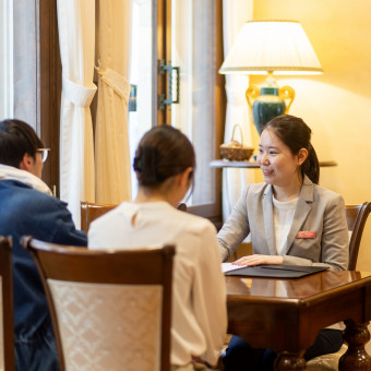 専属プランナー制＊初めてのご案内から当日まで一貫でご案内