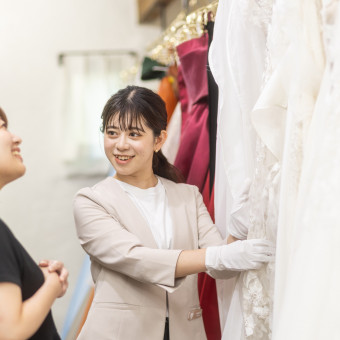 ドレススタッフも親身に＊様々なリクエストを受け止め応えてくれる安心感