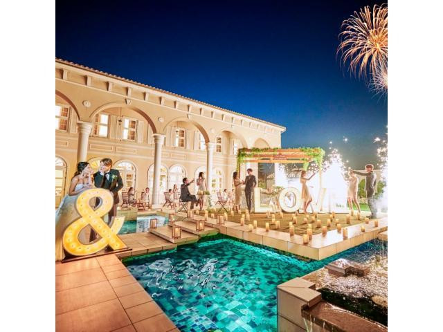 【トレンド演出体験】フラワーシャワーや披露宴会場での入場体験も体験♪