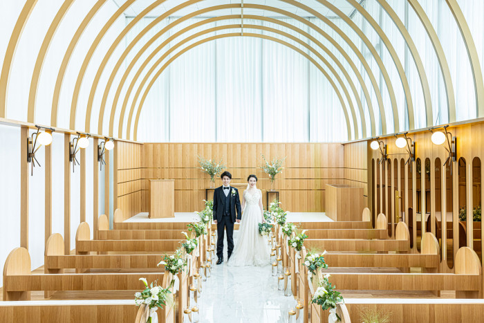 セレモニーではしっかり夫婦のお披露目を♪
