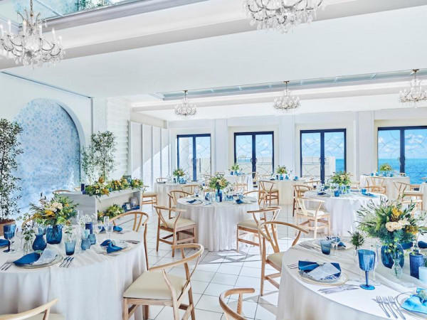 料理演出付き会場◇リゾート感あふれる爽やかなパーティ会場