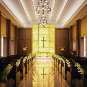 荘厳でありながらぬくもり感の優しいグランドチャペル|The Okura Tokyo（オークラ東京）の写真(55440166)