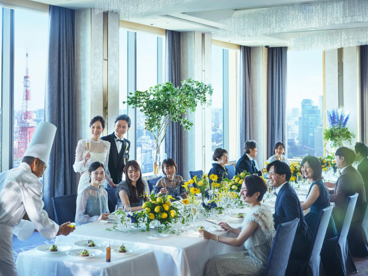眺望抜群のホテルTOPフロアで、大切な方々と過ごす特別な一日