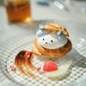 愛猫モチーフのシュークリーム♡