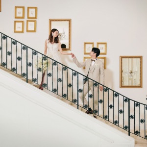 憧れの階段入場も叶う|アーヴェリール迎賓館(名古屋)の写真(26221911)