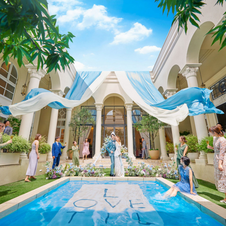 ウェディング 特大プール飾り2つセット 造花