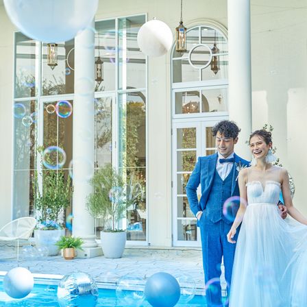 プール付ガーデンが印象的な白亜の邸宅を貸切に|ニーズ浜松 by T&G WEDDING(旧 アーセンティア迎賓館 浜松)の写真(40740427)