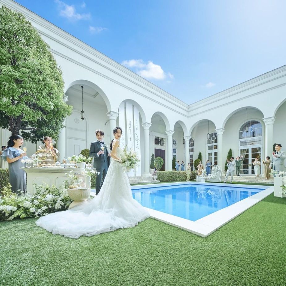 【森の邸宅】青空を独占！プライベートガーデンで過ごす上質な時間|ニーズ浜松 by T&G WEDDING(旧 アーセンティア迎賓館 浜松)の写真(61053040)